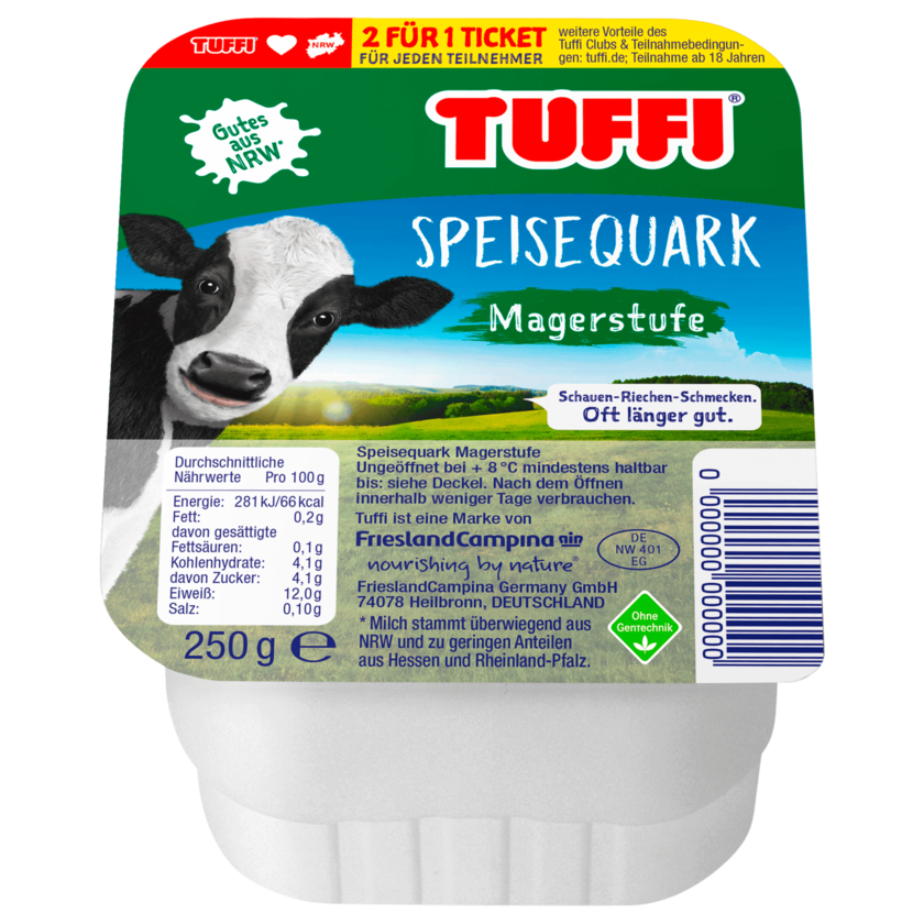 Tuffi Speisequark Magerstufe 250g